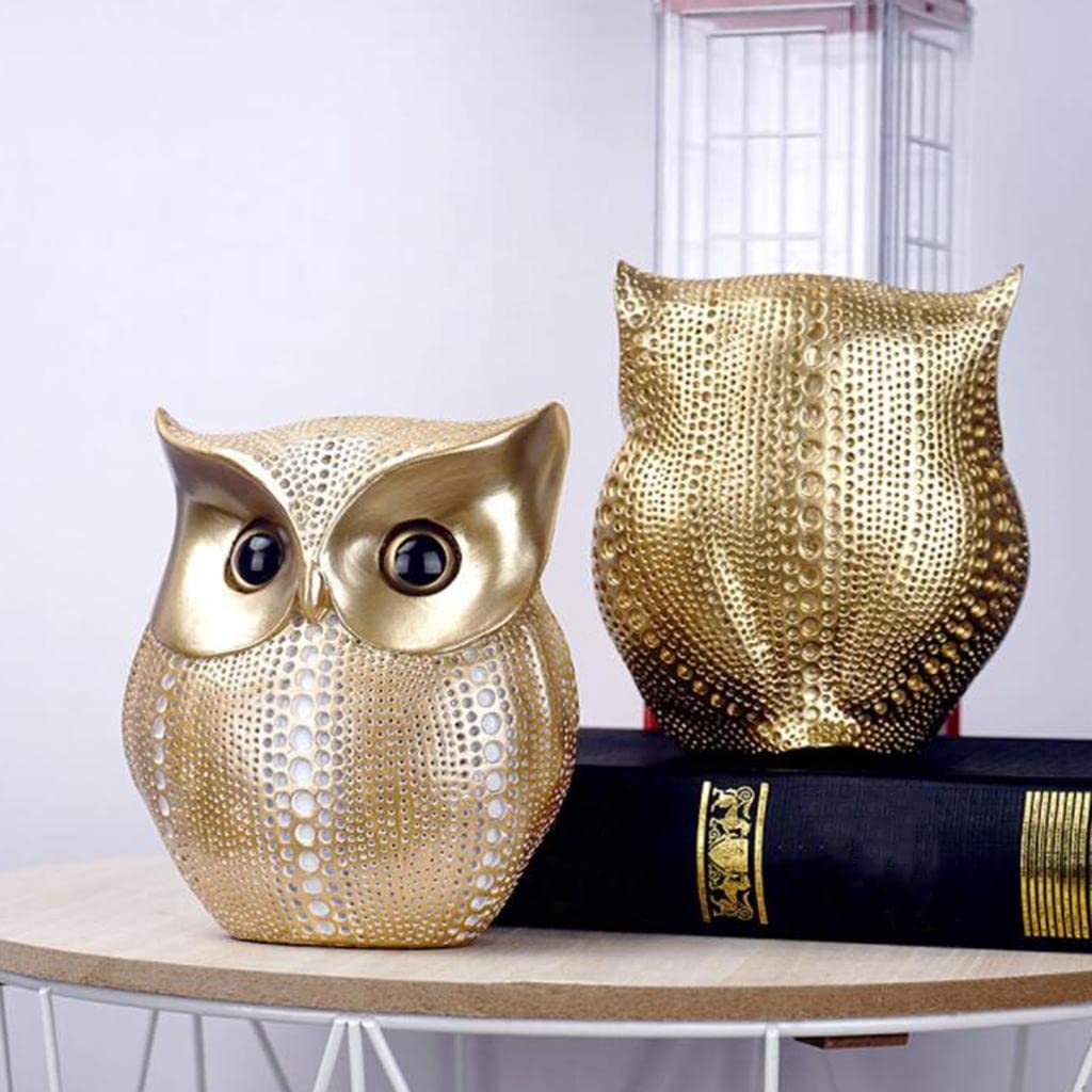 Golden Owl Statue