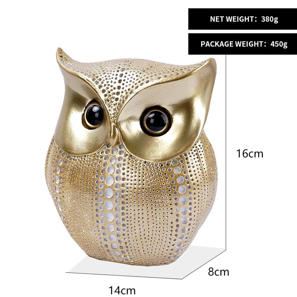 Golden Owl Statue