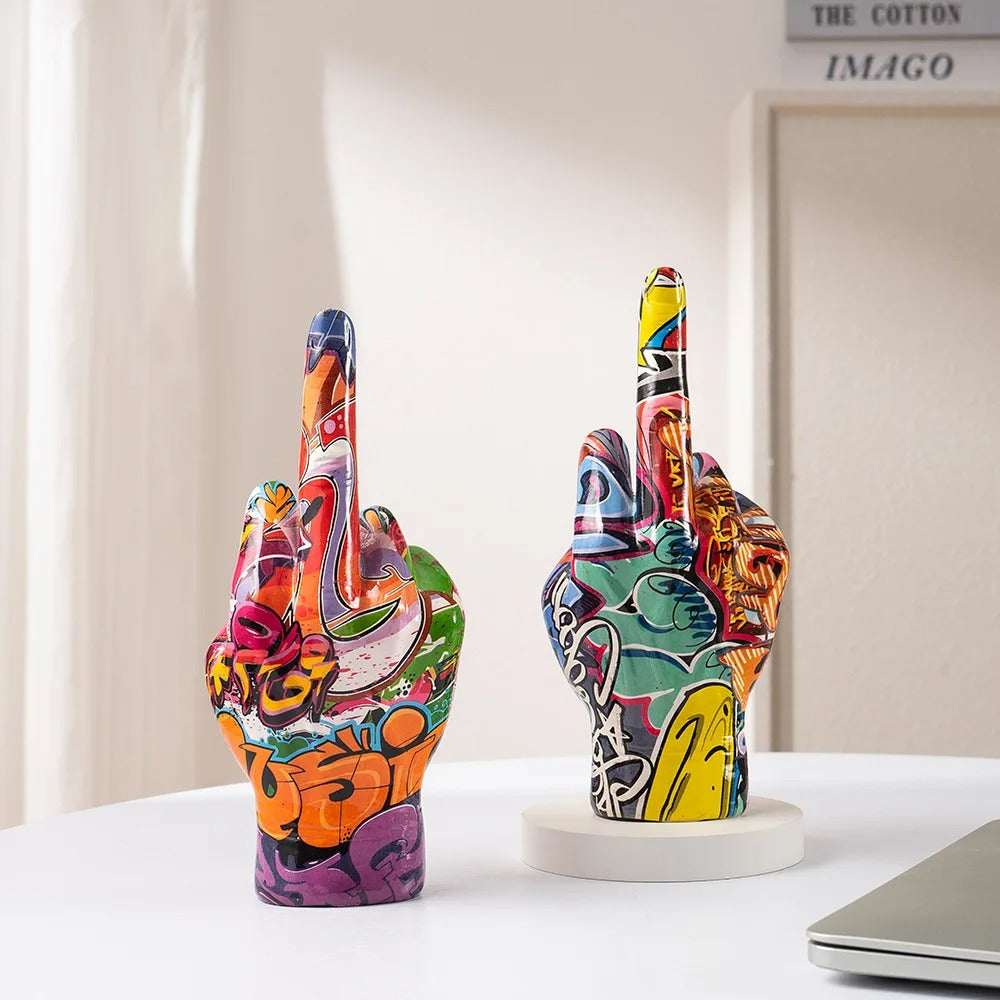 Graffiti Middle Finger Ornament