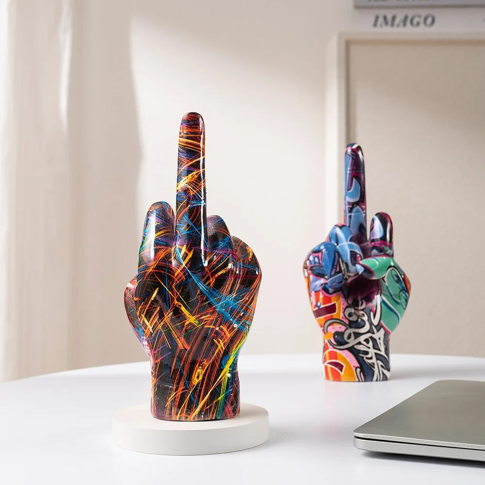 Graffiti Middle Finger Ornament