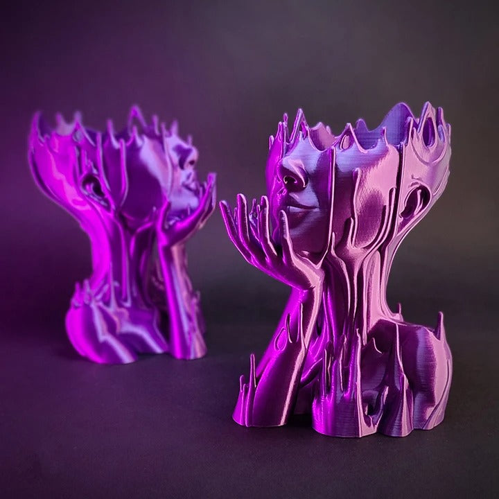 MELTED GIRL PURPLE FLOWERPOT