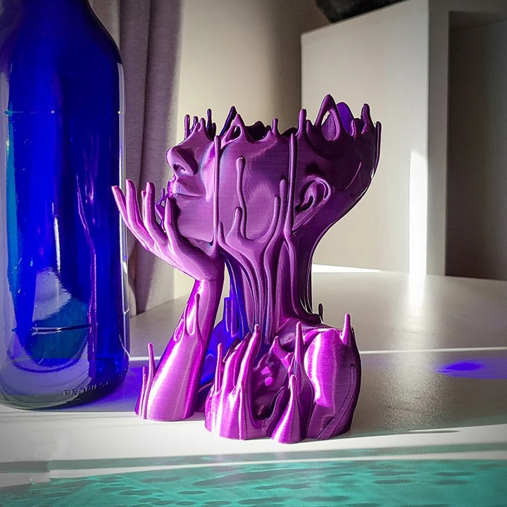 MELTED GIRL PURPLE FLOWERPOT